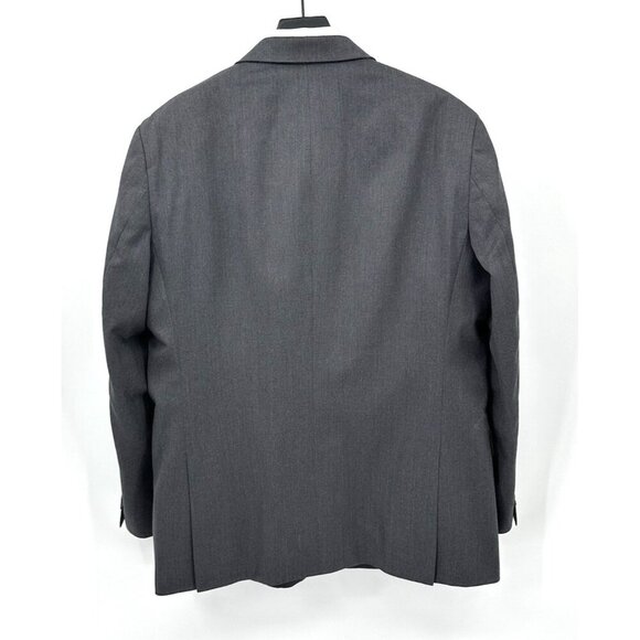 STAFFORD jacket blazer sport coat slim fit travel suit separates gray 48R - Picture 6 of 9